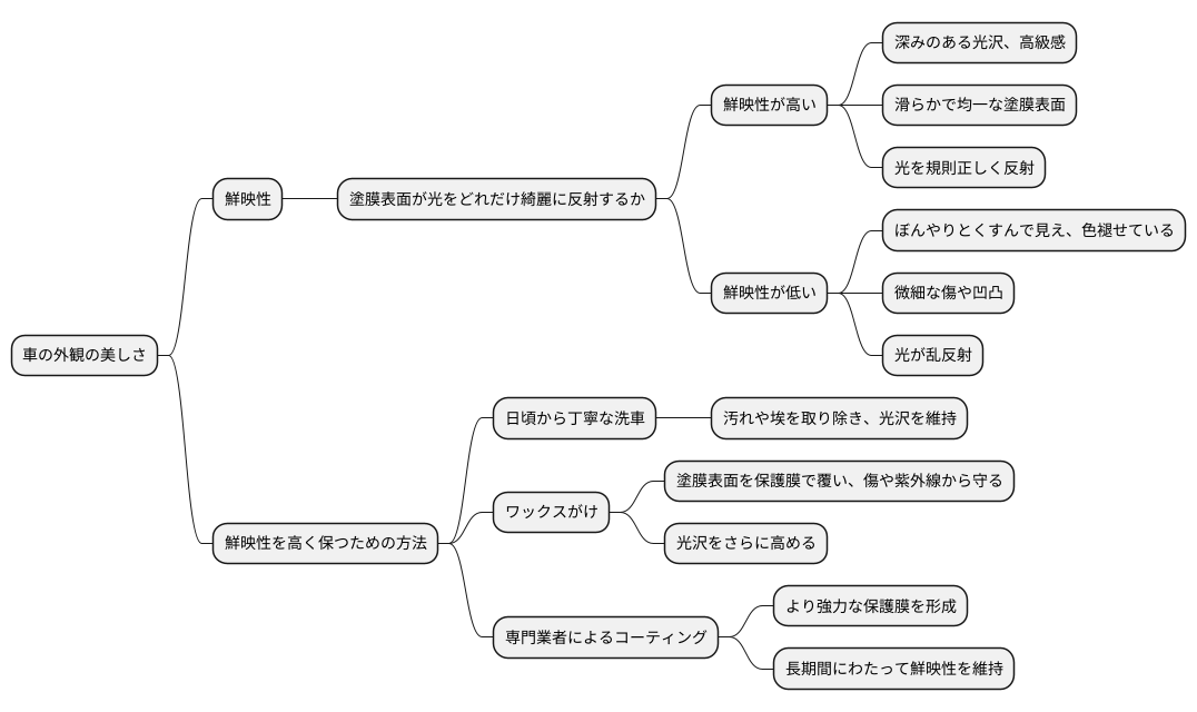 鮮映性と車の外観